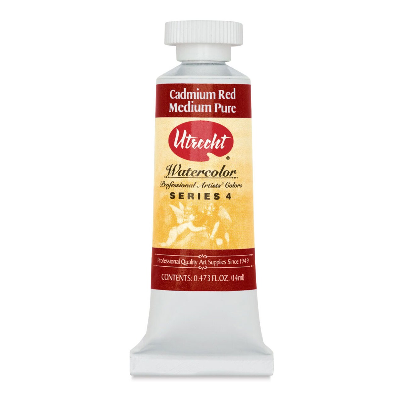 Utrecht Artists' Watercolor Paint - Cadmium Red Medium, 14 ml tube